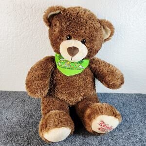 Build A Bear Workshop 16" Bear Limited Edition Rainforest Cafe Plush Scarf Brown